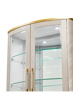 Michael Amini St. Charles Glam 2-Door Display Cabinet with LED Lighting