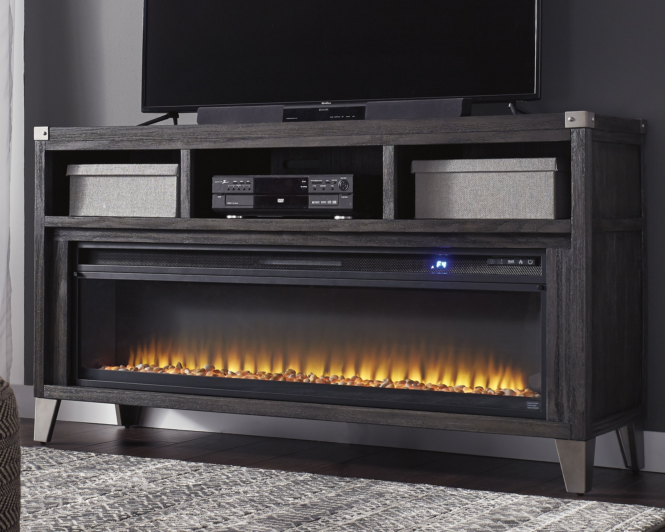 65&amp;quot; TV Stand With Electric Fireplace
