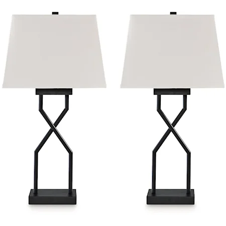 Metal Table Lamp (Set of 2)