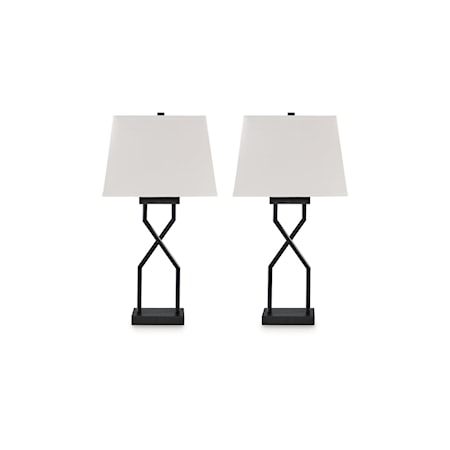 Metal Table Lamp (Set of 2)