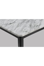 Crown Mark Pascal Transitional Dining Table with Faux Marble Top