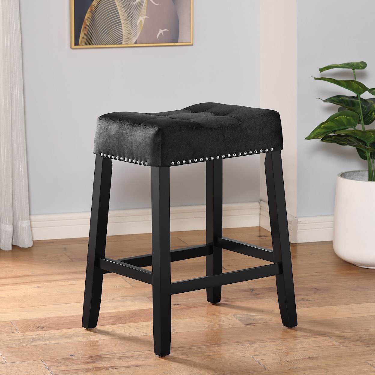 Crown Mark Lennon Counter-Height Dining Stool
