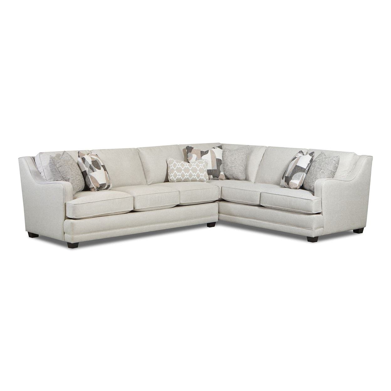 Fusion Furniture 7000 GOLD RUSH ANTIQUE 2-Piece Sectional