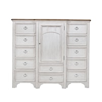 Farmhouse 12-Drawer Master Chest with Adjustable Shelving