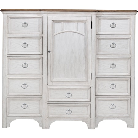 Farmhouse 12-Drawer Master Chest with Adjustable Shelving