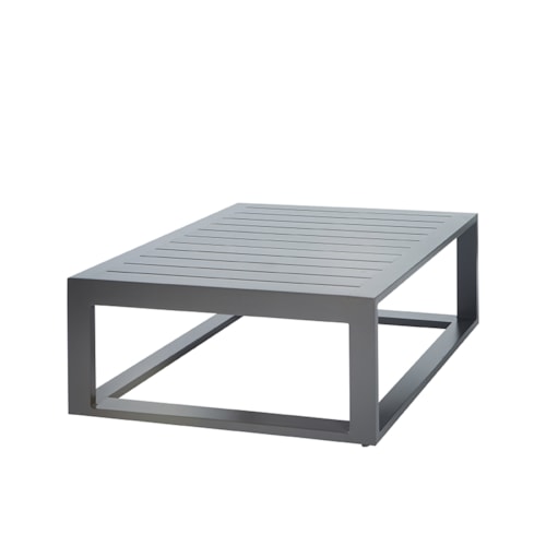 Palermo 38" Square Slat-Top Chat Table