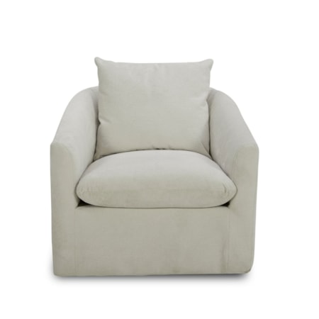 Upholstered Swivel Accent Chair