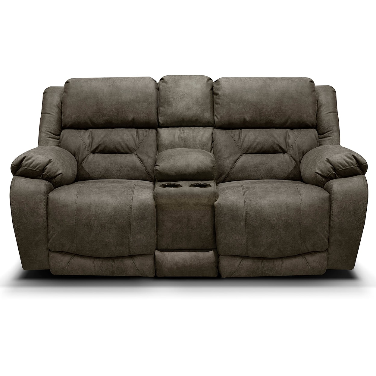Tennessee Custom Upholstery EZ9B00/H Series Dual Reclining Loveseat with Console