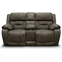 Causal Dual Reclining Loveseat with Console