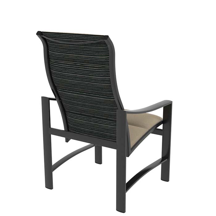 Tropitone Kenzo Padded Sling High-Back Dining Chair