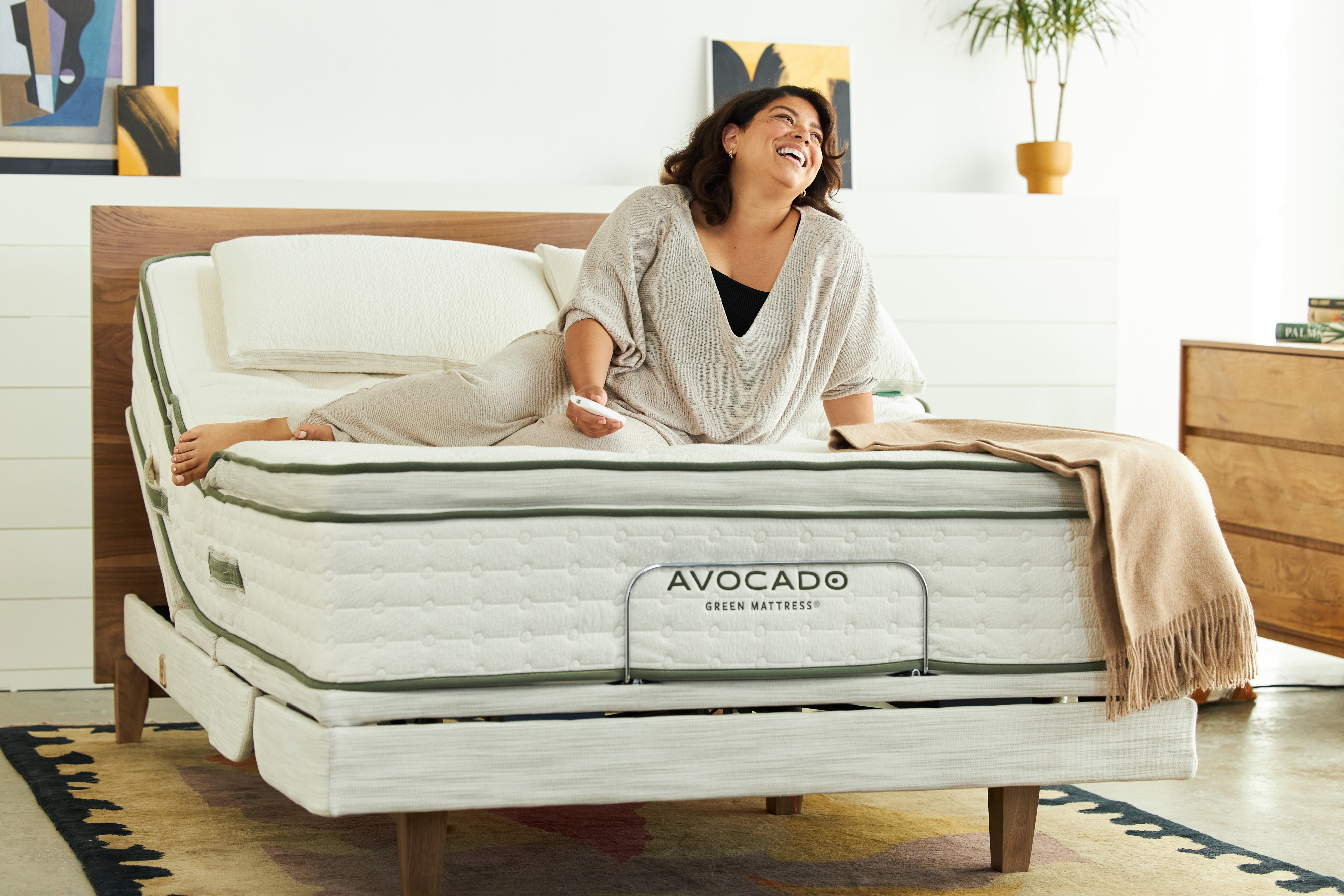 Queen Avocado Green Mattress