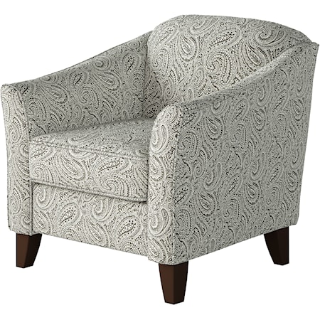 Accent Chair with Sloped Arms