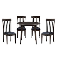 Transitional 5-Piece Dining Set