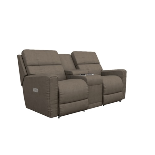 Power Reclining Loveseat w/ Headrest and Console