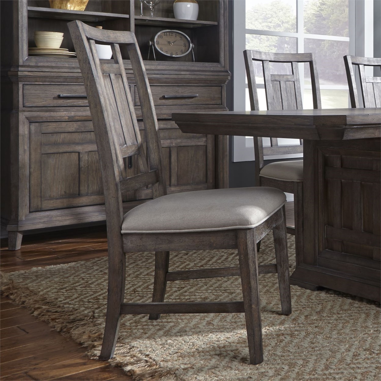 Liberty Furniture Artisan Prairie Lattice Back Side Chair