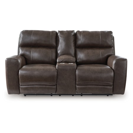 Pwr Rec Loveseat/Con/Adj Hdrst