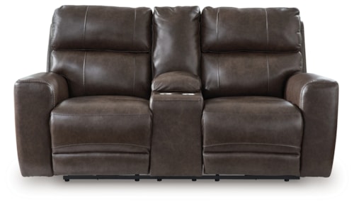 Power Reclining Loveseat With Console