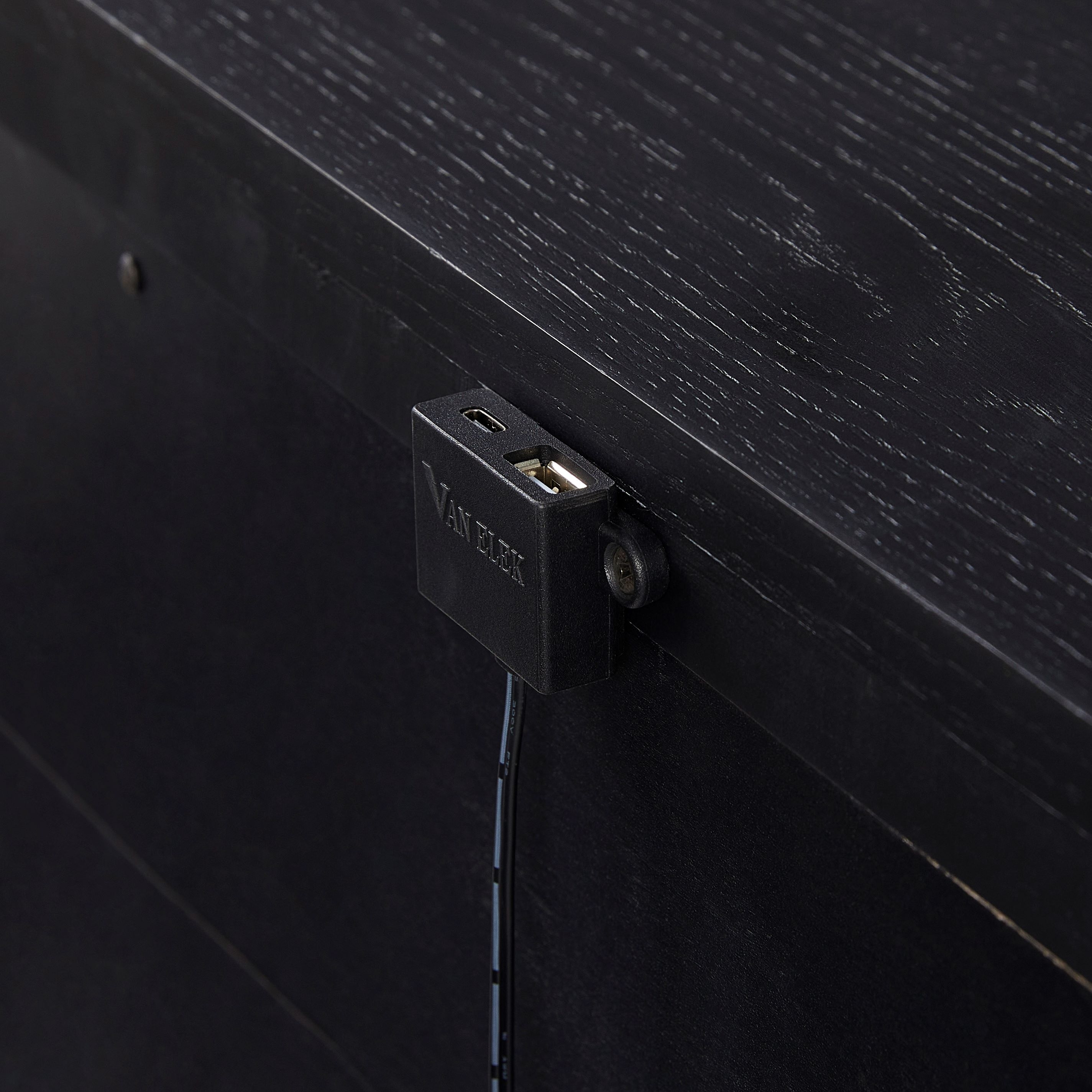 Bernards ELURE 3-Drawer Nightstand w/USB Port