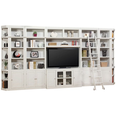 9-Piece Entertainment Bookcase Wall