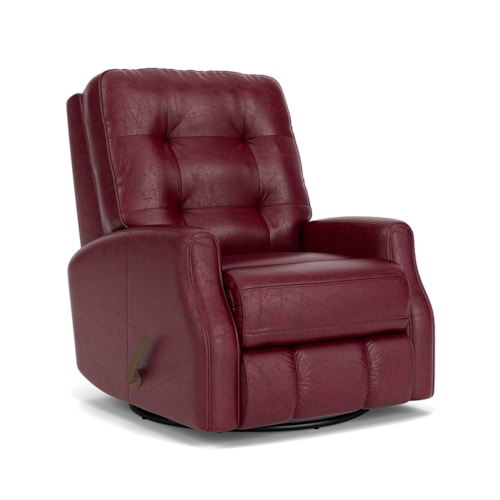 Button Tufted Swivel Glider Recliner