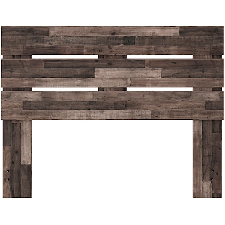 Queen Panel Headboard with Butcher Block Pattern