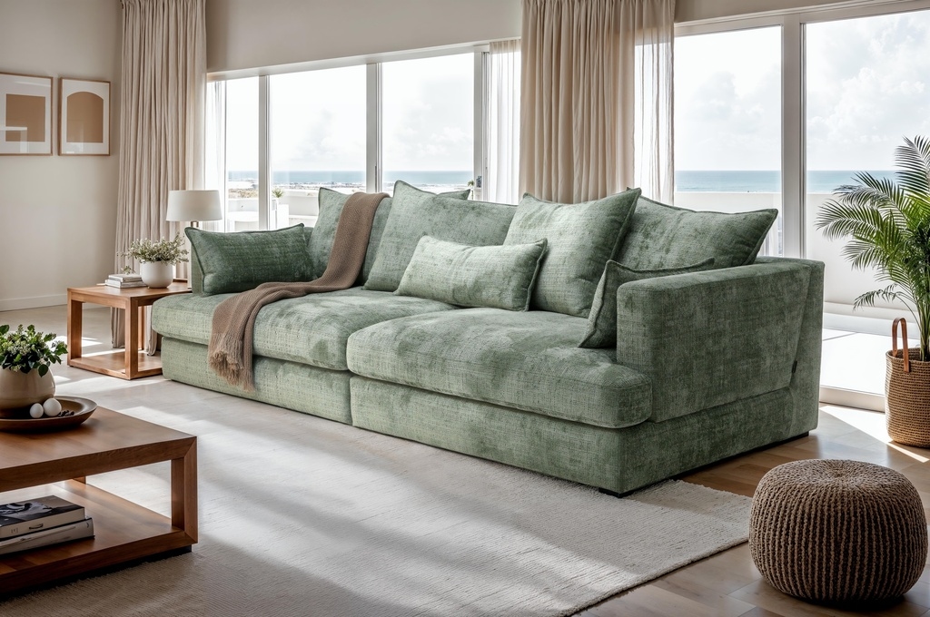 Luonto Vivian Oversized Track-Arm Twin Daybed Sofa