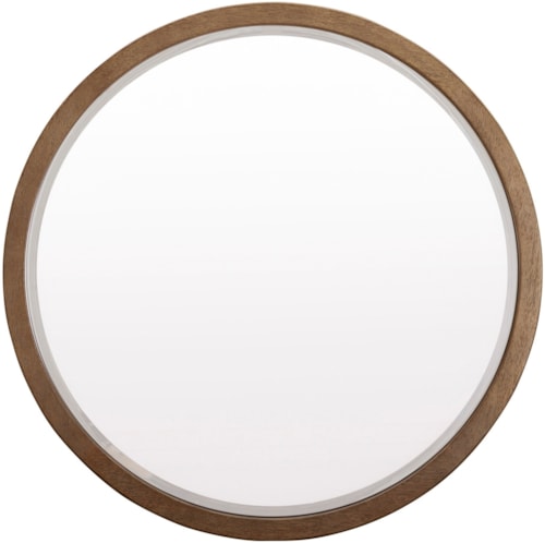 Mid-Century Modern Round Mirror