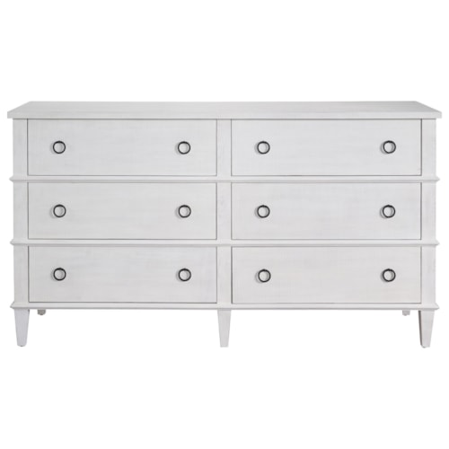 Modern Farmhouse Six Drawer Dresser