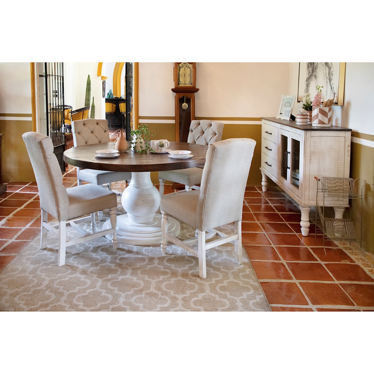 International Furniture Direct Rock Valley Dining Table