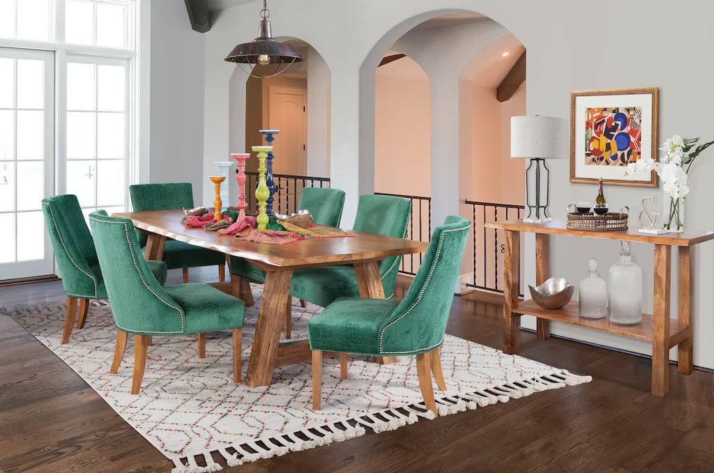 Braxton Culler Tuxedo Upholstered Dining Chair with Nailhead Trim