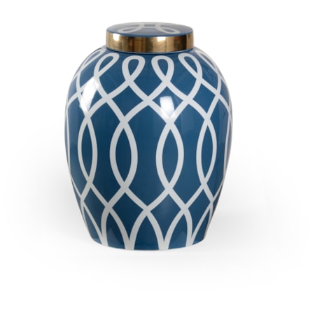 Sarah Ginger Jar - Blue