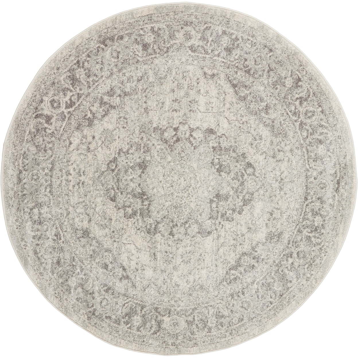 Nourison Tranquil 5'3" Round  Rug