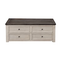 St. Claire Two Drawer Lift Top Cocktail Table