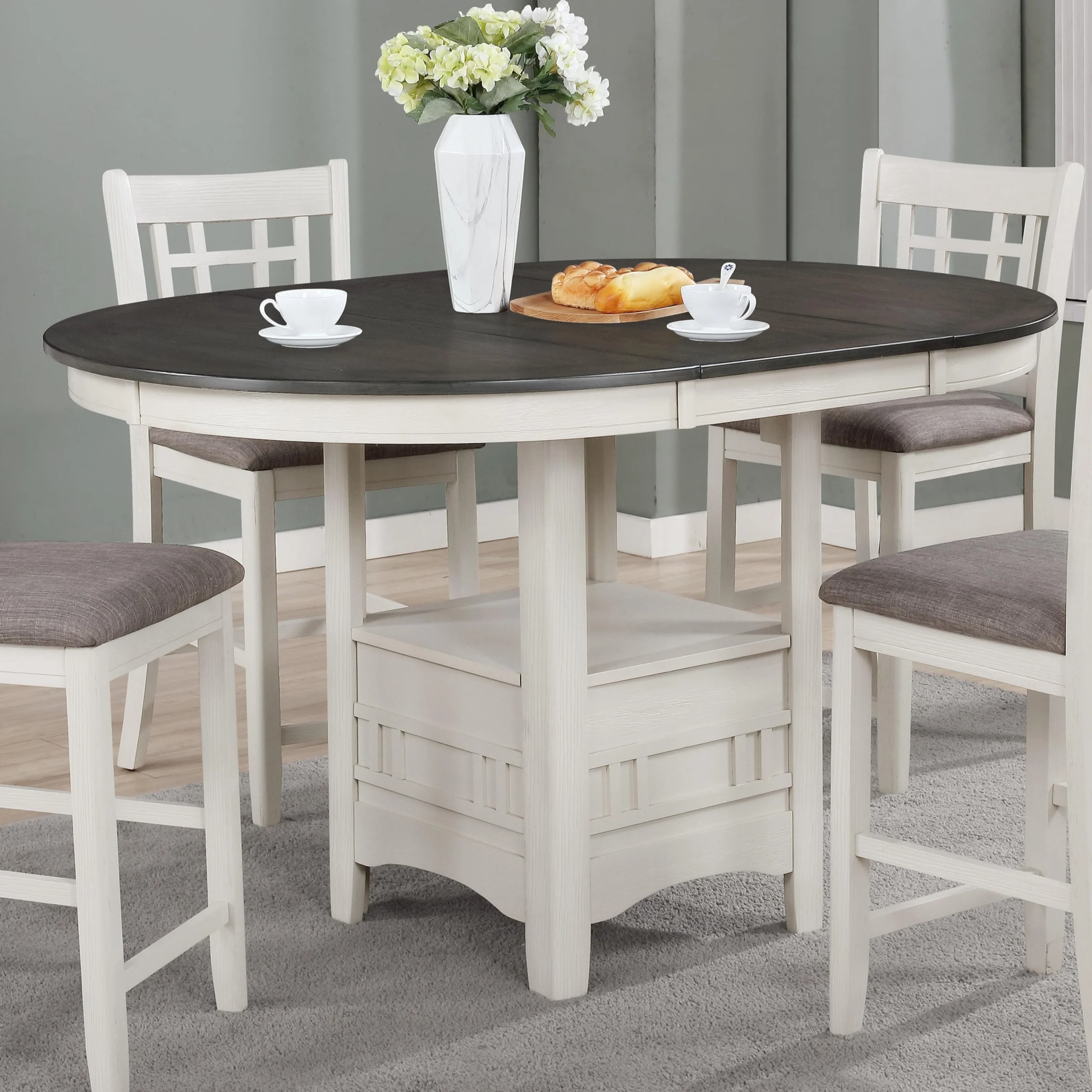 Crown Mark Hartwell Counter Height Dining Table | Darvin Furniture ...