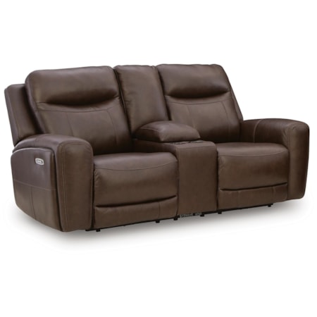 Pwr Rec Loveseat/con/adj Hdrst