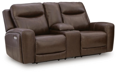 Power Reclining Loveseat With Console