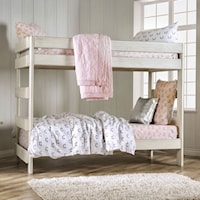Rustic Twin/Twin Bunk Bed with 2 Slat Kits