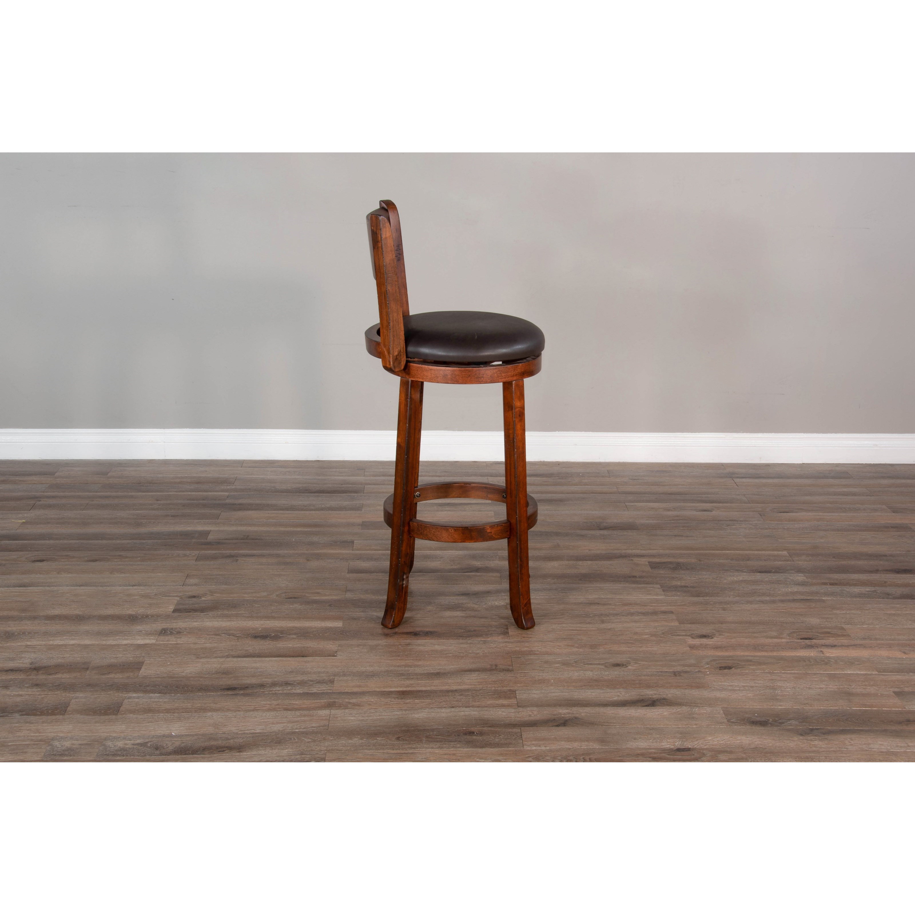 30"H Swivel Barstool, Cushion Seat &amp; Back