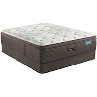 Full 15 1/2" Plush Pillow Top Mattress and 9" Steel Foundation