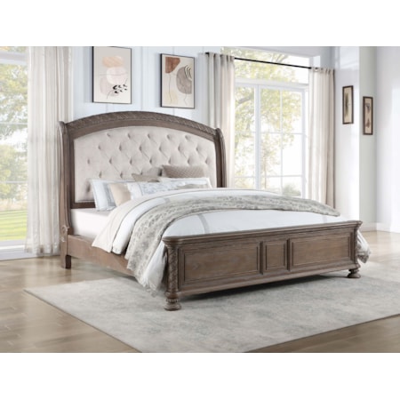 Emmett Wood Queen Sleigh Bed