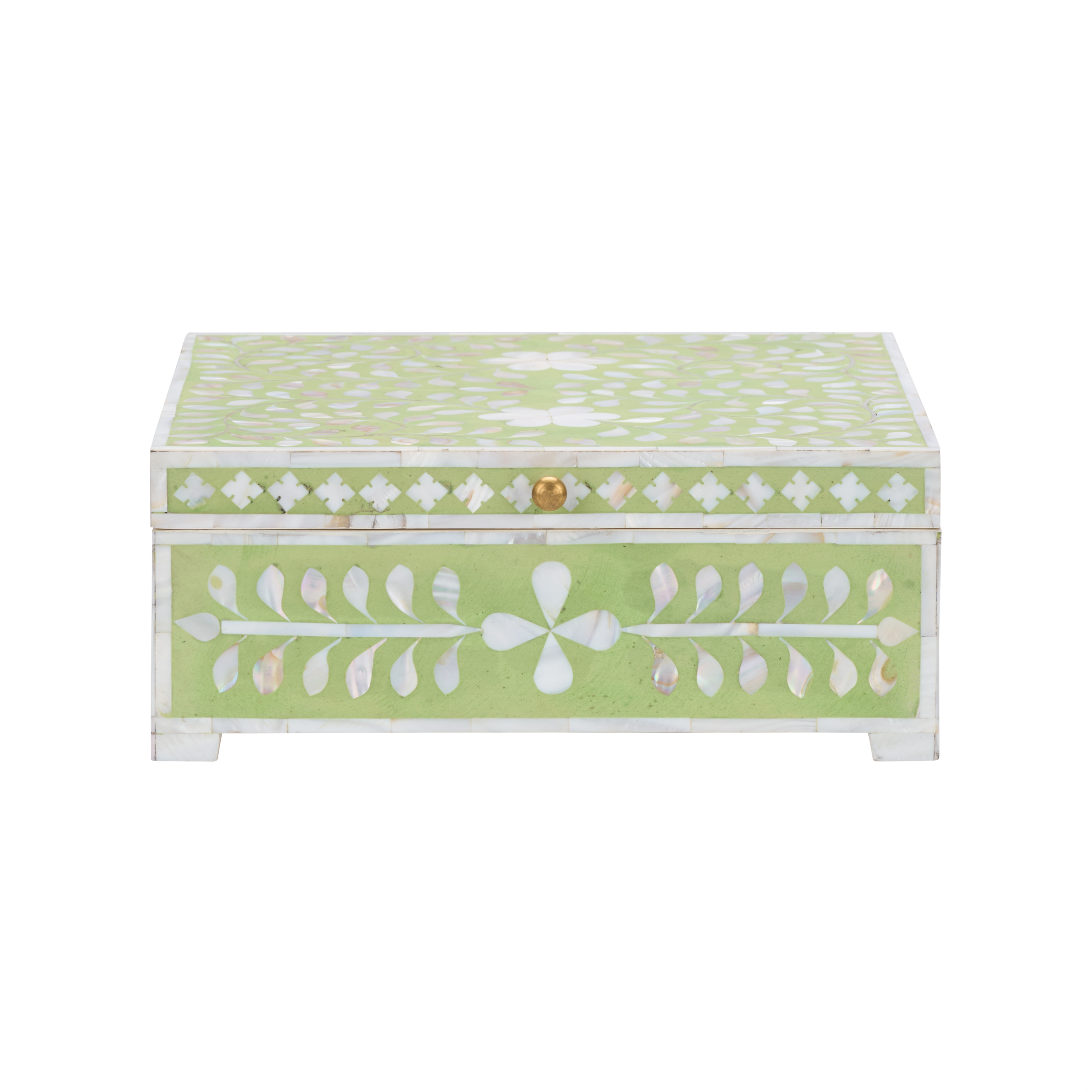 Chelsea House Chelsea House Misc Bone Inlay Box-Green