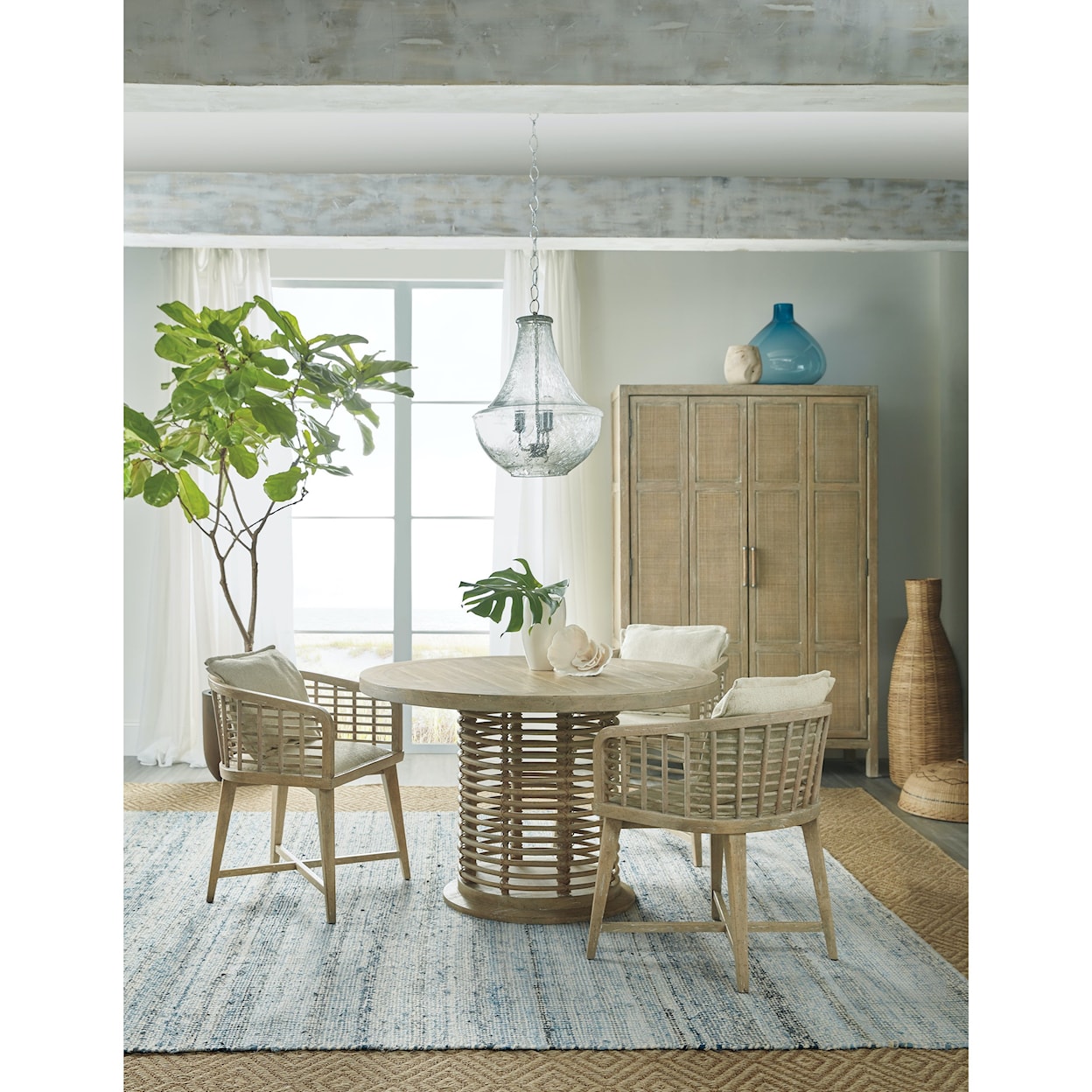 Hooker Furniture Surfrider 4-Piece Table and Chair Set