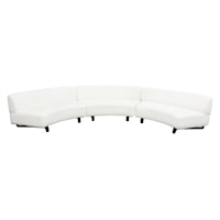 Contemporary Armless 3-Piece Sectional