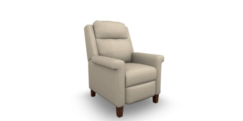 Transitional High Leg Power Recliner with Power Tilt Headrest