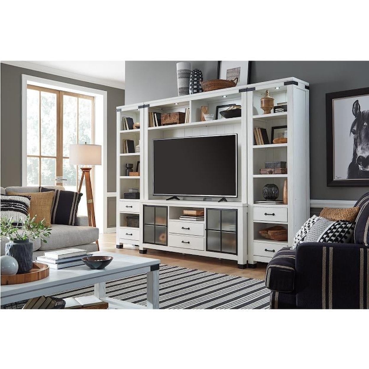 Magnussen Home Harper Springs Entertainment Entertainment Wall