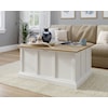 Sauder Cottage Road Coffee Table with Two Storage Sections
