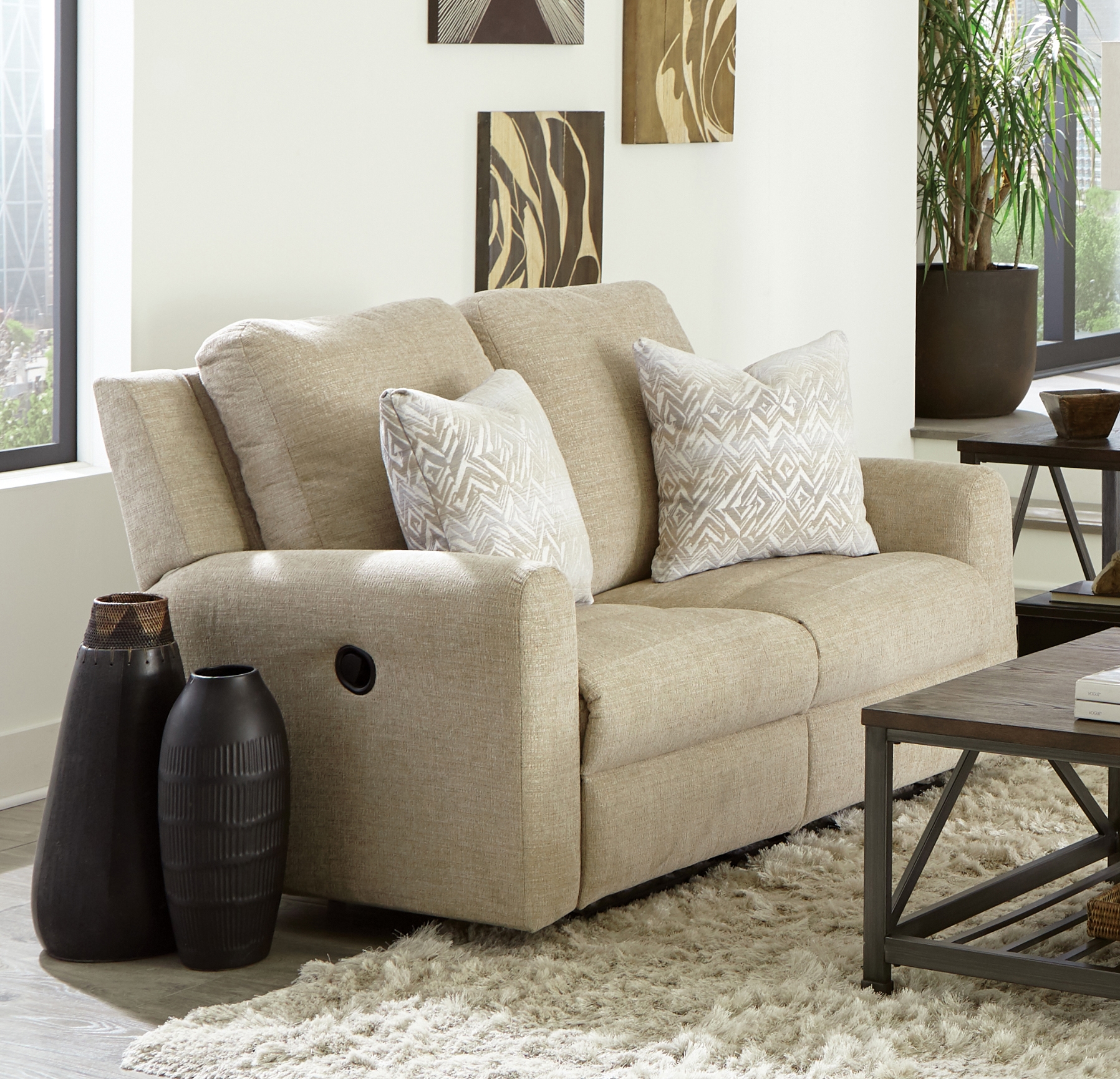 Catnapper Calvin Manual Reclining Loveseat