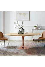 Modway Lippa 60" Oval Dining Table