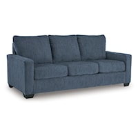 Contemporary Queen Sleeper Sofa with Track Arms