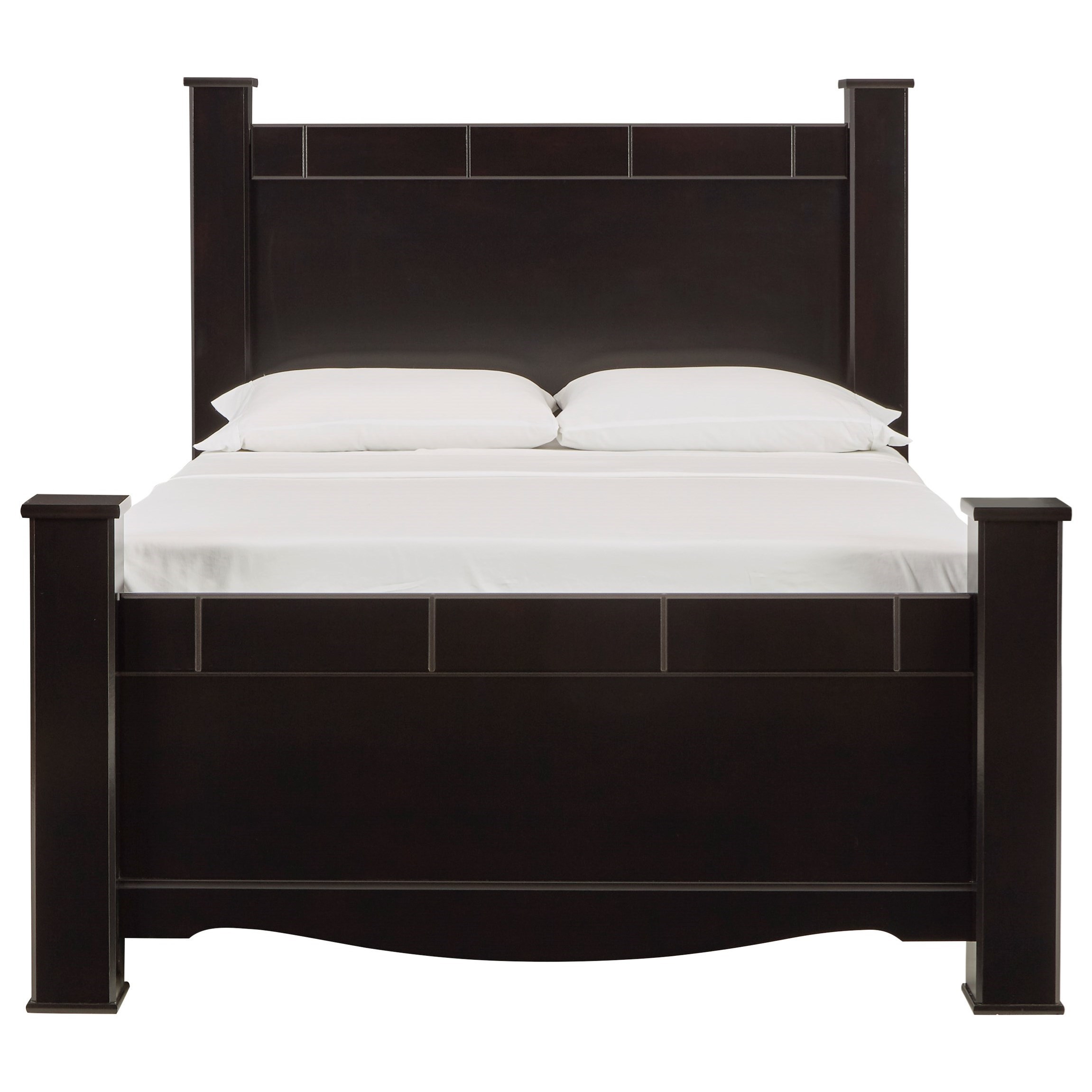 queen poster bed with storage